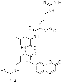 N2-Acetyl-L-arginyl-L-leucyl-N-(4-methyl-2-oxo-2H-1-benzopyran-7-yl)-L-argininamide molecular structure (CAS 929903-87-7)