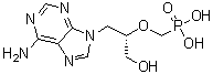 structure of CAS# 92999-29-6, 9-[(S)-3-Hydroxy-2-(phosphonomethoxy)propyl]adenine