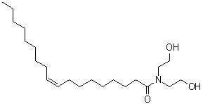CAS # 93-83-4, (9Z)-N,N-Bis(2-hydroxyethyl)-9-octadecenamide, Pamsurf, Romamid DT, Schercomid ODA, Stafoam DO, Stafoam DOS, Steinamid DO 280SE, Varamide A 7, Vicamid 825, Wallamid OD/E, Witcamide 511C, Witcamide 511H
