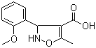 3-(2-甲氧基苯基)-5-甲基-2,3-二氢异恶唑-4-羧酸分子结构 (CAS 93041-44-2)