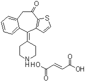 CAS 登录号：930765-16-5, 去甲酮替芬富马酸氢盐