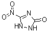 1,2-二氢-5-硝基-3H-1,2,4-三唑-3-酮分子结构 (CAS 932-64-9)