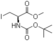 structure of CAS# 93267-04-0, Boc-3-Iodo-L-alanine methyl ester