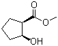 (1R,2S)-rel-2-羟基环戊烷羧酸甲酯分子结构 (CAS 933-92-6)
