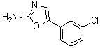 structure of CAS# 933722-39-5, 5-(3-Chlorophenyl)-2-oxazolamine