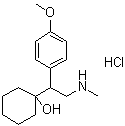 1-[1-(4-Methoxyphenyl)-2-(methylamino)ethyl]cyclohexanol hydrochloride molecular structure (CAS 93413-90-2)