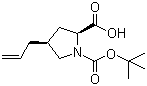 (2S,4S)-4-(2-Propen-1-yl)-1,2-pyrrolidinedicarboxylic acid 1-tert-butyl ester molecular structure (CAS 934470-80-1)