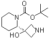 (S)-2-(3-Hydroxyazetidin-3-yl)piperidine-1-carboxylic acid tert-butyl ester molecular structure (CAS 934666-39-4)