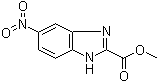 structure of CAS# 93521-65-4, 5-Nitro-1H-benzimidazole-2-carboxylic acid methyl ester