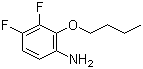structure of CAS# 935251-05-1, 2-Butoxy-3,4-difluoroaniline