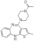 CAS # 935272-10-9, 1-[4-(2-Methyl-10H-thieno[2,3-b][1,5]benzodiazepin-4-yl)-1-piperazinyl]ethanone