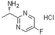structure of CAS# 935667-21-3, (alphaS)-5-氟-alpha-甲基-2-嘧啶甲胺盐酸盐