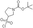 structure of CAS# 935845-20-8, 3-(氯磺酰基)吡咯烷-1-甲酸叔丁酯