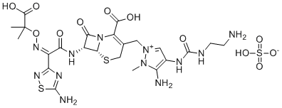 CAS 登录号：936111-69-2, 硫酸头孢洛扎