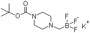 structure of CAS# 936329-97-4, Potassium (4-Boc-piperazin-1-yl)methyltrifluoroborate