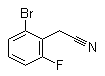 structure of CAS# 936693-22-0, 2-Bromo-6-fluorobenzeneacetonitrile
