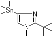 structure of CAS# 936718-20-6, 2-tert-Butyl-1-methyl-4-(trimethylstannyl)-1H-imidazole