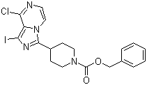 CAS 登录号：936901-82-5, 4-(8-氯-1-碘咪唑并[1,5-a]吡嗪-3-基)-1-哌啶甲酸苄酯