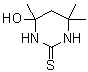 Tetrahydro-4-hydroxy-4,6,6-trimethyl-2(1H)-pyrimidinethione molecular structure (CAS 937-73-5)