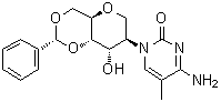2-(4-Amino-5-methyl-2-oxo-1(2H)-pyrimidinyl)-1,5-anhydro-2-deoxy-4,6-O-[(R)-phenylmethylene]-D-altritol molecular structure (CAS 937031-52-2)