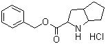 structure of CAS# 93779-29-4, (S,S)-2-Azabicyclo[3,3,0]-octane-3-carboxylic acid benzylester hydrochloride