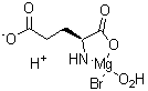 (T-4)-aquabromo[L-glutamato(2-)-N,O1]-Magnesate(1-) hydrogen molecular structure (CAS 93783-65-4)