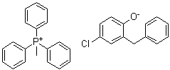 CAS # 93839-51-1, Methyltriphenylphosphonium salt with 4-chloro-2-(phenylmethyl)phenol (1:1)