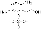 structure of CAS# 93841-25-9, 2-(2-Hydroxy)ethyl-p-phenylene diamino sulfate