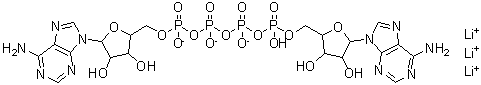 CAS # 93858-63-0, Adenosine 5'-(pentahydrogen tetraphosphate), P'''→5'-ester with adenosine, trilithium salt