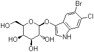 structure of CAS# 93863-88-8, 5-Bromo-6-chloro-3-indolyl-beta-D-galactoside
