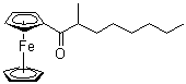 CAS 登录号：93894-61-2, (2-甲基-1-氧代辛基)二茂铁