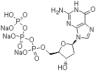structure of CAS# 93919-41-6, 2'-脱氧鸟苷-5'-三磷酸三钠盐