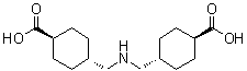 [trans(trans)]-(4,4'-[Iminobis(methylene)]biscyclohexanecarboxylic acid molecular structure (CAS 93940-19-3)