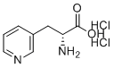 structure of CAS# 93960-21-5, (R)-2-Amino-3-(pyridin-3-yl)propanoic acid dihydrochloride