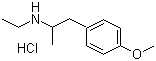 structure of CAS# 93963-24-7, 乙基[1-(4-甲氧基苯基)丙-2-基]胺盐酸盐