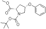 CAS # 93967-75-0, Methyl (2S,4S)-N-Boc-4-phenoxy-2-pyrrolidinecarboxylate