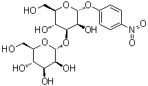 4-硝基苯基 3-O-alpha-D-甘露糖基-alpha-D-吡喃甘露糖苷分子结构 (CAS 93979-06-7)