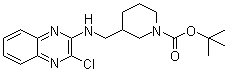 CAS # 939986-06-8, 3-[[(3-Chloro-2-quinoxalinyl)amino]methyl]-1-piperidinecarboxylic acid tert-butyl ester