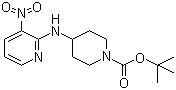 structure of CAS# 939986-15-9, 4-[(3-Nitro-2-pyridinyl)amino]-1-piperidinecarboxylic acid tert-butyl ester