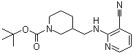 CAS # 939986-21-7, 3-[[(3-Cyano-2-pyridinyl)amino]methyl]-1-piperidinecarboxylic acid tert-butyl ester