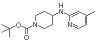 4-[(4-甲基-2-吡啶基)氨基]-1-哌啶甲酸叔丁酯分子结构 (CAS 939986-29-5)