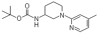 N-[1-(4-Methyl-2-pyridinyl)-3-piperidinyl]carbamic acid tert-butyl ester molecular structure (CAS 939986-32-0)