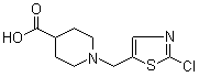1-[(2-氯-5-噻唑基)甲基]-4-哌啶甲酸分子结构 (CAS 939986-49-9)