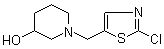 1-[(2-Chloro-5-thiazolyl)methyl]-3-piperidinol molecular structure (CAS 939986-51-3)
