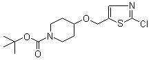 4-[(2-氯-5-噻唑基)甲氧基]-1-哌啶甲酸叔丁酯分子结构 (CAS 939986-56-8)