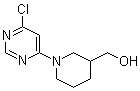 structure of CAS# 939986-74-0, 1-(6-氯-4-嘧啶基)-3-哌啶甲醇