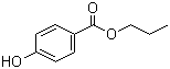 CAS # 94-13-3, Propylparaben, Propyl paraben, Propyl p-hydroxybenzoate, Propyl 4-hydroxybenzoate, p-Hydroxybenzoic acid propyl ester, Propyl Butex, Propyl Chemosept, 4-Hydroxybenzoic acid propyl ester