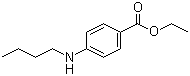 4-(正丁基氨基)苯甲酸乙酯分子结构 (CAS 94-32-6)