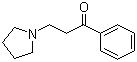 3-(1-Pyrrolidinyl)propiophenone molecular structure (CAS 94-39-3)
