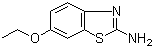 2-氨基-6-乙氧基苯并噻唑分子结构 (CAS 94-45-1)